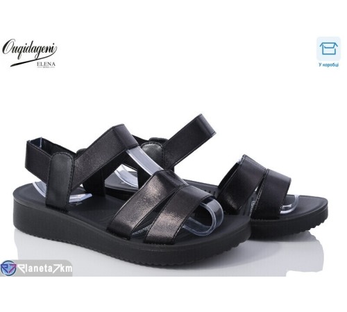 Босоніжки жіночі на літо (8 пар р.36-41) чорний  "Dageni"