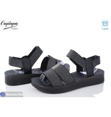 Босоніжки жіночі на літо (8 пар р.36-41) чорний  "Dageni"