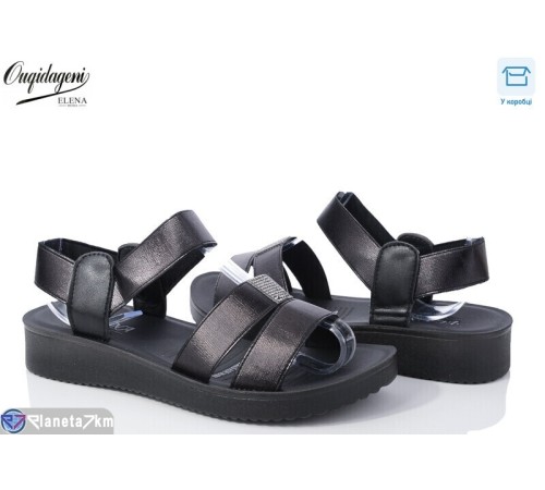 Босоніжки жіночі на літо (8 пар р.36-41) чорний  "Dageni"