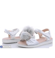 Дитячі босоніжки на літо (8 пар р.31-36) срібний  "Laifakids"