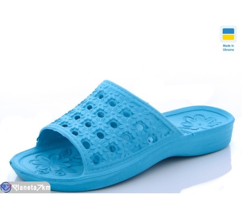 Шлепки жіночі на літо (6 пар р.36-41) зелений  "LUCKY"