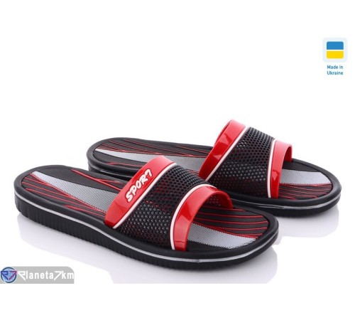 Шлепки чоловічі на літо (8 пар р.40-45) червоний  "LUCKY"