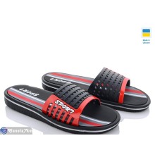 Шлепки чоловічі на літо (8 пар р.41-45) чорний  "LUCKY"