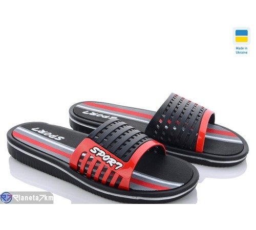 Шлепки чоловічі на літо (8 пар р.41-45) чорний  "LUCKY"