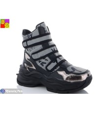 Черевики жіночі на весну/осінь (8 пар р.36-40) чорний  "BG"