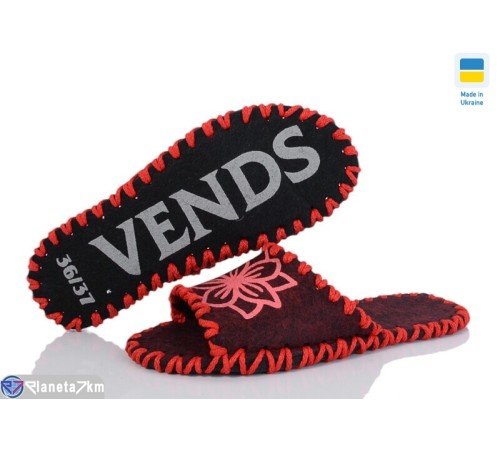 Тапки жіночі на весну/осінь (9 пар р.36-41) бордовий  "Activ"