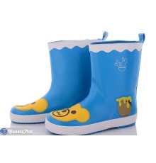 Дитячі чоботи гумові на весну/осінь (8 пар р.31-36) синій  "Bella Shoes"
