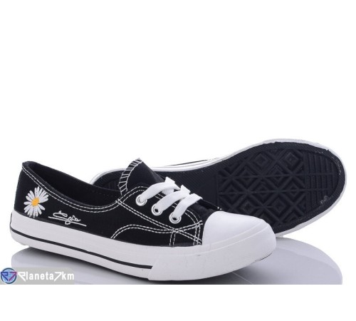 Кеди жіночі на весну/осінь (8 пар р.35-40) чорний "Bella Shoes" Кеди жіночі на весну/осінь (8 пар р.35-40) чорний "Bella Shoes"