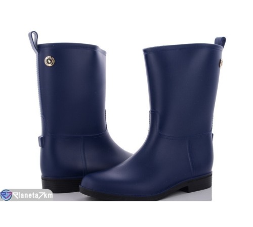 Жіноче гумове взуття на весну/осінь (6 пар р.36-40) синій "Bella Shoes" Жіноче гумове взуття на весну/осінь (6 пар р.36-40) синій "Bella Shoes"