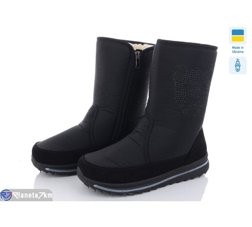 Чоботи жіночі на зиму (6 пар р.37-42) чорний  "OLLA"