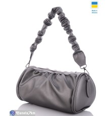 Сумка жіноча 15*26*9 см,  графіт  "Lusia"