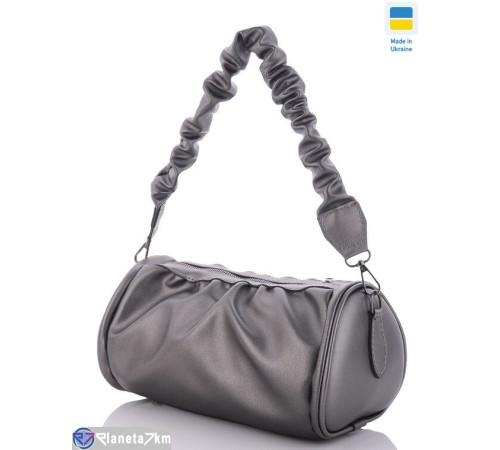Сумка жіноча 15*26*9 см,  графіт  "Lusia"