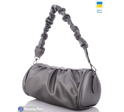 Сумка жіноча 15*26*9 см,  графіт  "Lusia"