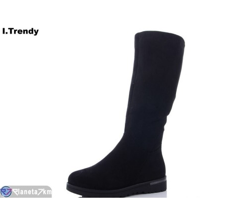 Чоботи жіночі на зиму (6 пар р.37-42) чорний  "Trendy"