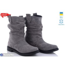 Черевики жіночі на весну/осінь (6 пар р.36-41) сірий  "ARTO"
