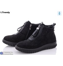 Черевики жіночі на весну/осінь (8 пар р.36-41) чорний  "Trendy"