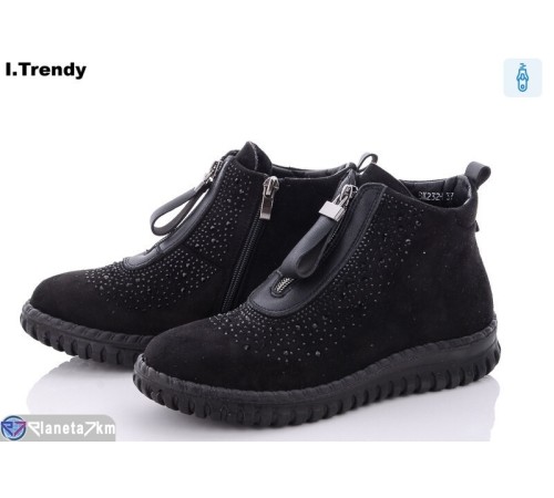 Черевики жіночі на весну/осінь (8 пар р.36-41) чорний  "Trendy"