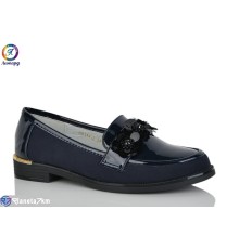 Дитячі туфлі на весну/осінь (8 пар р.32-37) синій  "Леопард"