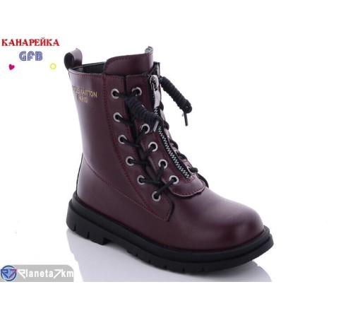 Черевики дитячі на весну/осінь (8 пар р.31-36) бордовий "GFB-Канарейка" Черевики дитячі на весну/осінь (8 пар р.31-36) бордовий "GFB-Канарейка"