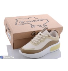 Кросівки жіночі на весну/осінь (8 пар р.36-41) бежевий  "Restime"