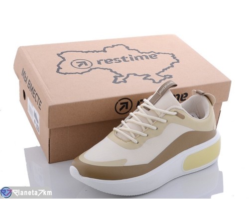 Кросівки жіночі на весну/осінь (8 пар р.36-41) бежевий  "Restime"