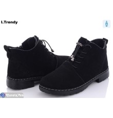 Черевики жіночі на весну/осінь (8 пар р.36-41) чорний  "Trendy"