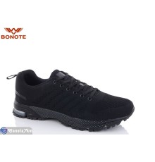 Кросівки чоловічі на весну/осінь (6 пар р.47-50) чорний  "Bonote"