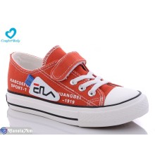 Дитячі кеди на весну/осінь (8 пар р.25-30) червоний  "Comfort-baby"