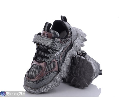 Дитячі кросівки на весну/осінь (8 пар р.26-31) графіт  "Bella Shoes"