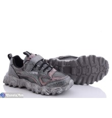 Дитячі кросівки на весну/осінь (8 пар р.32-37) графіт  "Bella Shoes"