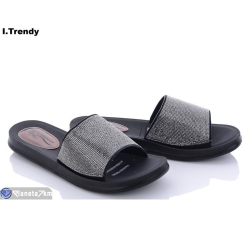 Шлепки жіночі на літо (8 пар р.40-44) графіт  "Trendy"