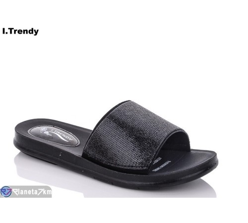 Шлепки жіночі на літо (8 пар р.40-44) чорний  "Trendy"