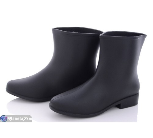 Жіноче гумове взуття на весну/осінь (8 пар р.37-41) чорний "Bella Shoes" Жіноче гумове взуття на весну/осінь (8 пар р.37-41) чорний "Bella Shoes"