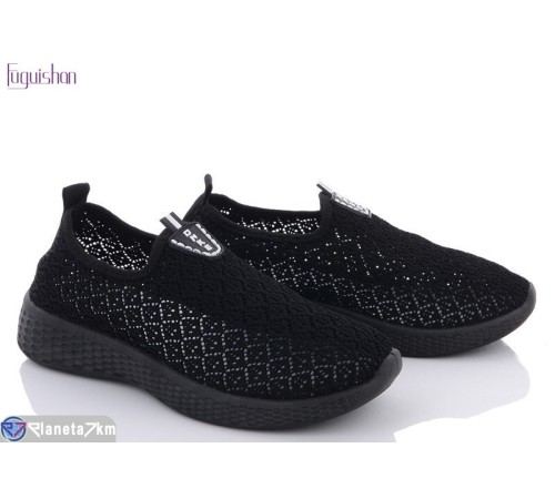 Кросівки жіночі на літо (10 пар р.36-41) чорний  "Fuguishan"