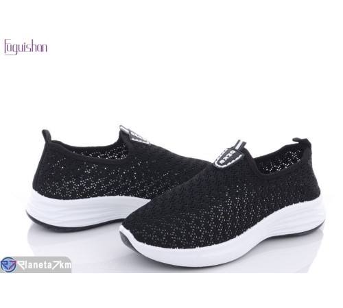 Кросівки жіночі на літо (10 пар р.36-41) чорний  "Fuguishan"