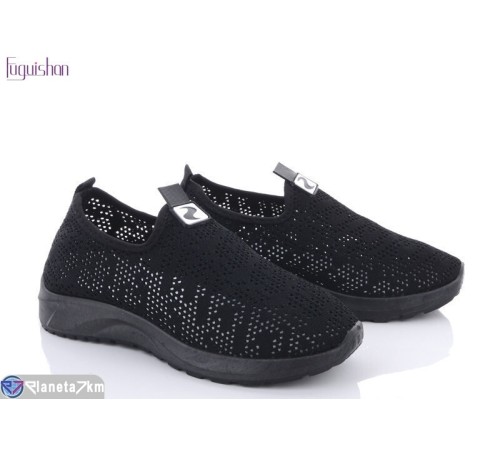 Кросівки жіночі на літо (10 пар р.36-41) чорний  "Fuguishan"