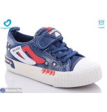 Дитячі кеди на весну/осінь (6 пар р.25-30) синій  "Comfort-baby"