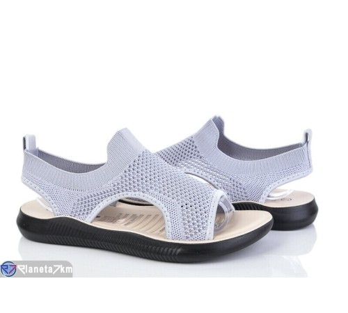 Босоніжки жіночі на літо (8 пар р.36-41) сірий  "DIXA"