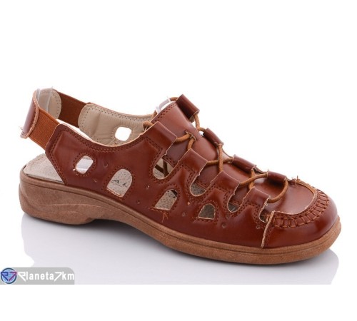 Туфлі жіночі на літо (8 пар р.37-42) коричневий  "REGA"