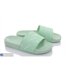 Шлепки жіночі на літо (8 пар р.36-41) зелений  "VIOLA"