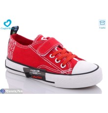 Дитячі кеди на весну/осінь (8 пар р.25-30) червоний  "Comfort-baby"