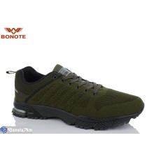 Кросівки чоловічі на весну/осінь (6 пар р.47-50) зелений  "Bonote"