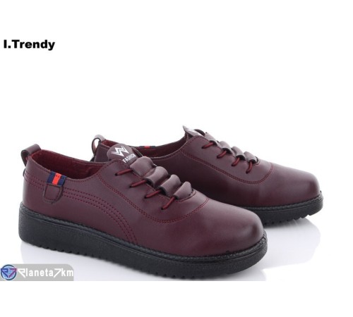 Туфлі жіночі на весну/осінь (6 пар р.41-43) бордовий  "Trendy"