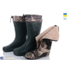 Чоловічі чоботи з піни на зиму (6 пар р.41-46) зелений  "Ladmir"