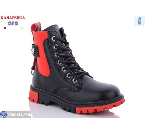 Черевики дитячі на весну/осінь (8 пар р.32-37) чорний  "GFB-Канарейка" Черевики дитячі на весну/осінь (8 пар р.32-37) чорний  "GFB-Канарейка"