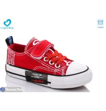 Дитячі кеди на весну/осінь (8 пар р.25-30) червоний  "Comfort-baby"