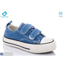 Дитячі кеди на весну/осінь (8 пар р.25-30) блакитний  "Comfort-baby"