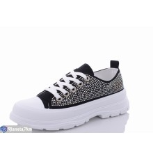 Кросівки жіночі на весну/осінь (8 пар р.36-41) чорний  "Emin"