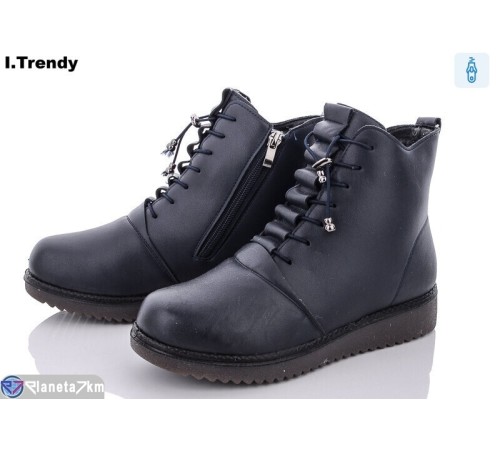 Черевики жіночі на зиму (8 пар р.37-42) синій  "Trendy" Черевики жіночі на зиму (8 пар р.37-42) синій  "Trendy"