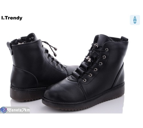 Черевики жіночі на зиму (8 пар р.37-42) чорний  "Trendy"